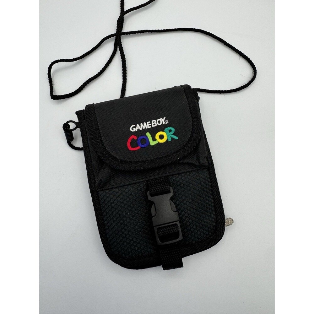 Nintendo Game Boy Color OEM Carrying Case Black Travel Bag Authentic Vintage